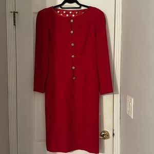 Vintage red party (cocktail) dress